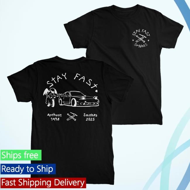Official PrizzaMike StayFastSmokes Tshirt Black/White Official PrizzaMike StayFastSmokes New Shirt Black/White