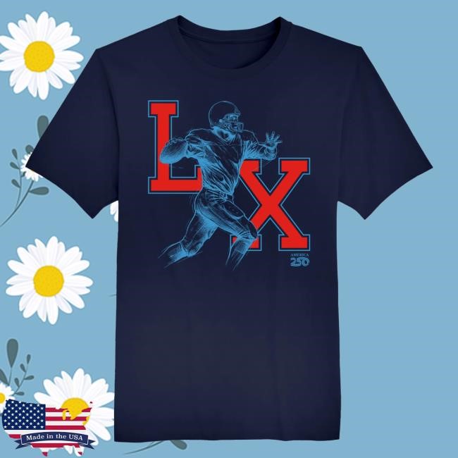 Classic America250 LX Game Day Outline Women's T-Shirt Heritage Print Classic America250 LX Game Day Outline Women's T-Shirt Heritage Print