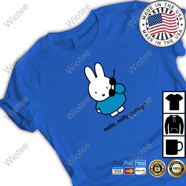 Official Thunder Egg Merch Hello Miffy Calling Shirt Official Thunder Egg Merch Hello Miffy Calling Shirt