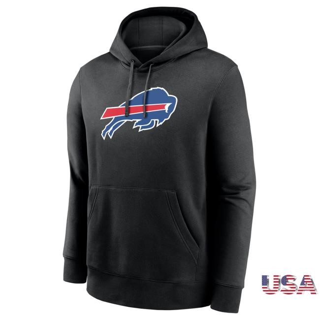 NFL Football Josh Allen Bills Nike Black Layer Buffalo Bills NFL Football Josh Allen Nike Hoodie