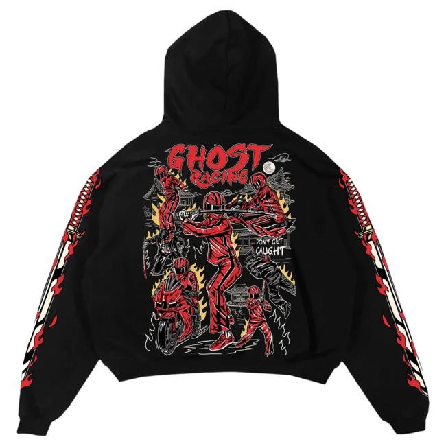 Official Ghost Racing Clothing Kill Bill Dupe Hoodie - Black