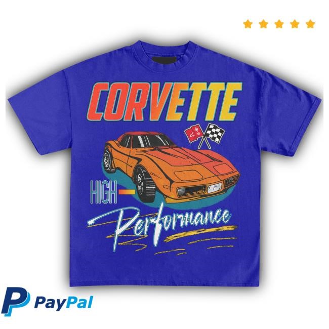 Official Heavyweight Legends Corvette High-Performance '74 Vintage T Shirt