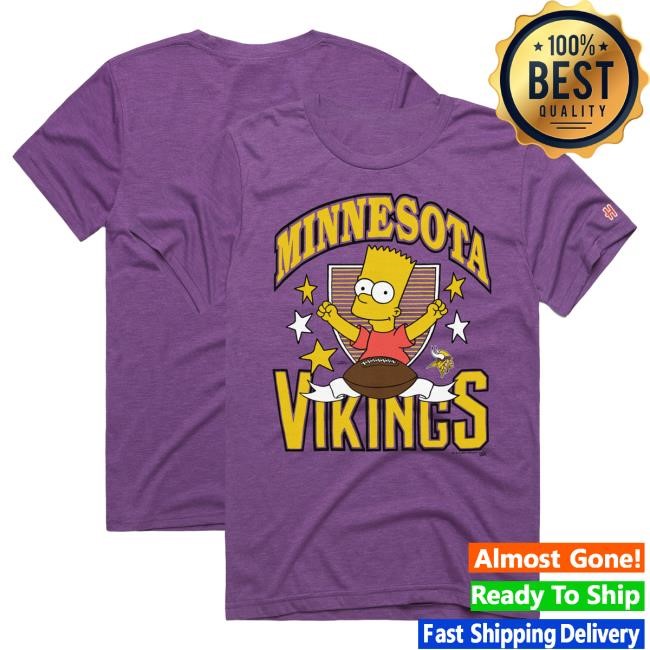 Official Minnesota Vikings Homage x The Simpsons Unisex New Shirt - Purple