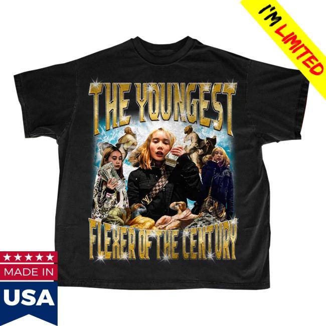 Official Lil Tay Clothing Store Shop The Youngest Flexer Of The Century Tee Shirt LilTay Merch