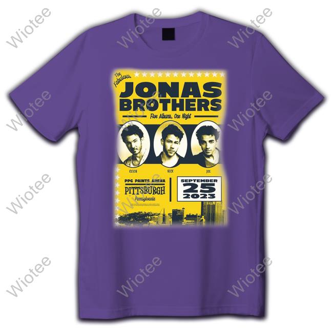 Official Jonas Brothers Merch Pittsburgh Tee Jonas Brothers Merch Pittsburgh T Shirt