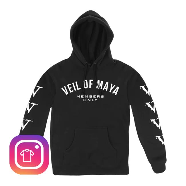All In Merch Veil Of Maya Members Only Pull Pullover Hoodie