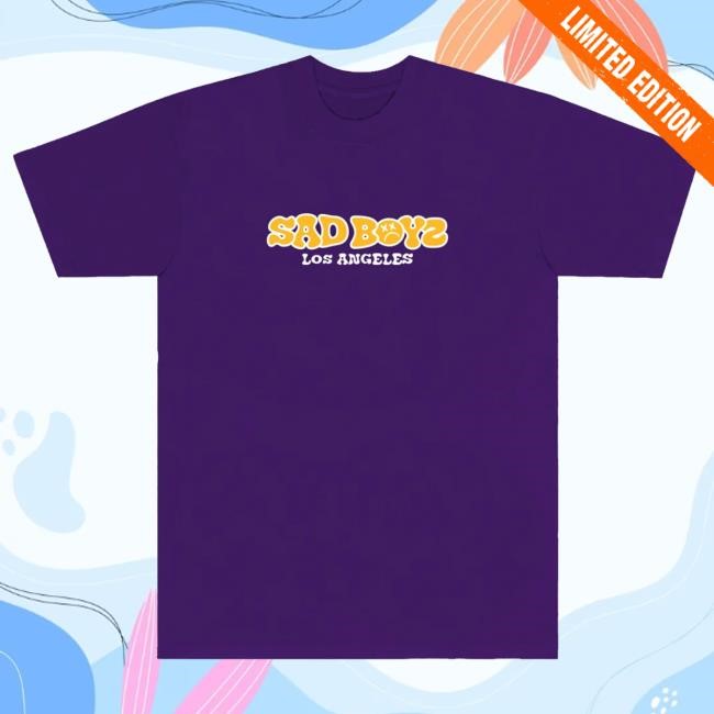 Official Sad Boyz Merch Store Mente Positiva Los Angeles Tees - Purple Official Sad Boyz Merch Store Mente Positiva Los Angeles T-Shirts - Purple