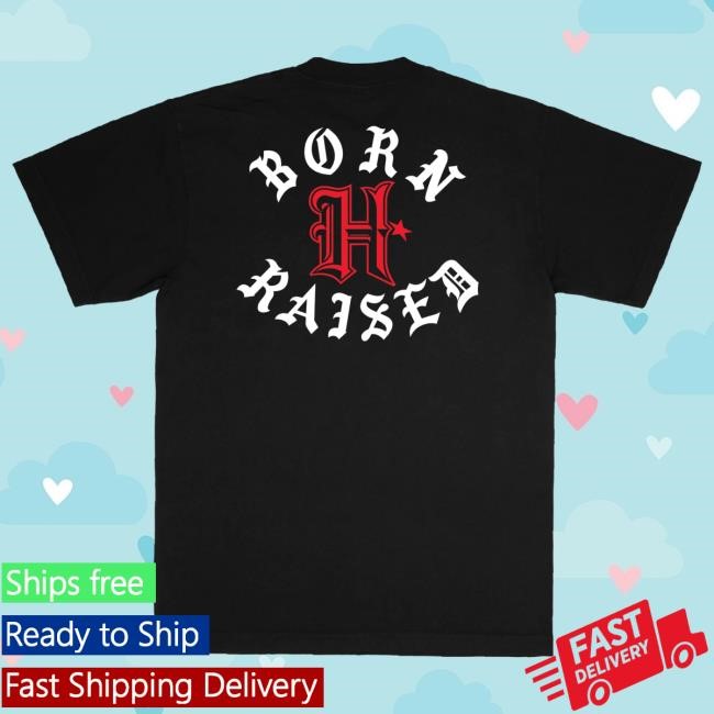 Official Born X Raised Merch Store Born X Raised + Texans Classic Tees: Black