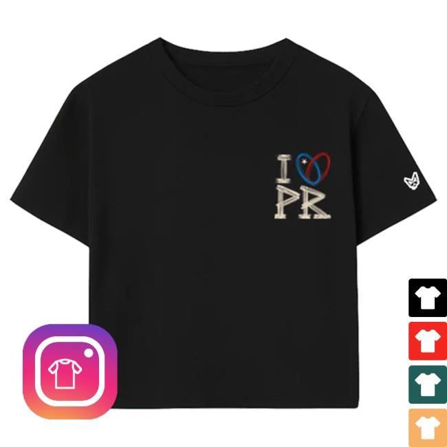 Official Rauw Alejandro Merch Store Shop I <3 Rauw Baby Top Shirt Black