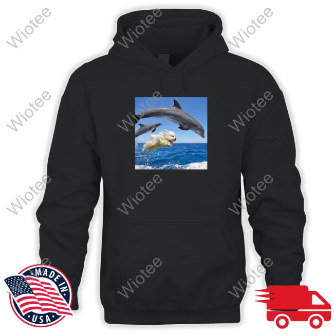 Dog Riding The Waves With The Dolphins T Shirts Official Sebastian Vettel Dog Riding The Waves With The Dolphins Tee