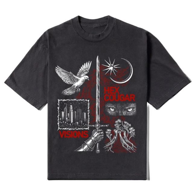 Official Insomniac Hex Cougar "Visions" EP Shirts