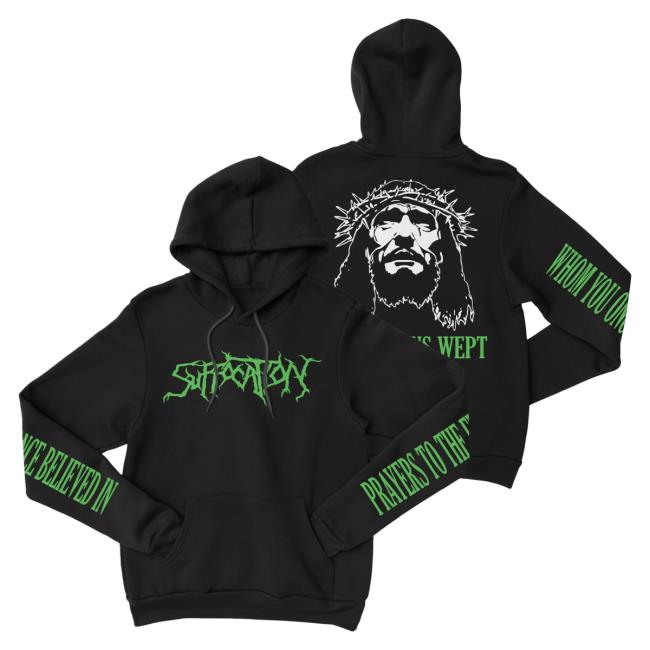 Official Night Shift Store Shop Suffocation - Jesus Wept Sweatshirts Nightshift Merch