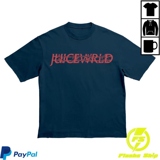 Official 999 Club Juice Wrld Merch Store 999 Barbed Wire New Shirt Navy 999Club Clothing JuiceWrld