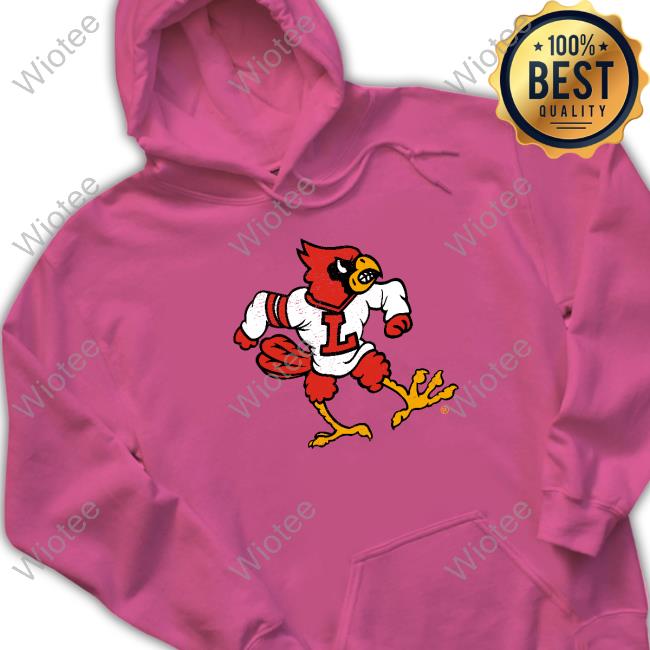 Louisville Athletics Louisville Cardinals Mascot logo Team Long Sleeve T Shirt Louisville Cardinals Mascot logo Team T Shirt