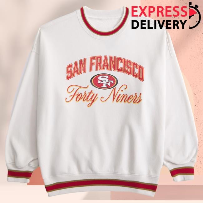Official Abercrombie And Fitch San Francisco 49ers Vintage Sunday Crew NFL by Abercrombie