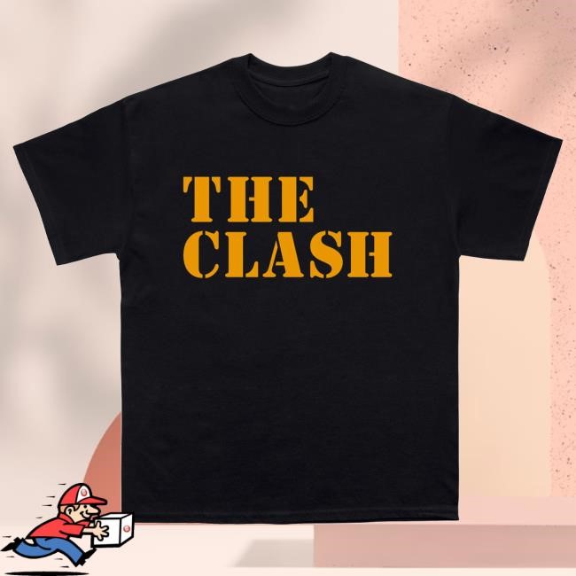 The Clash Official Merch Store | The Clash Yellow Stencil Shirt