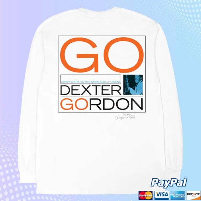 Official Blue Note Records Store Dexter Gordon - GO - 84112 (Serial Logo Series) LS Tee Official Blue Note Records Store Dexter Gordon - GO - 84112 (Serial Logo Series) Long Sleeve New Shirt