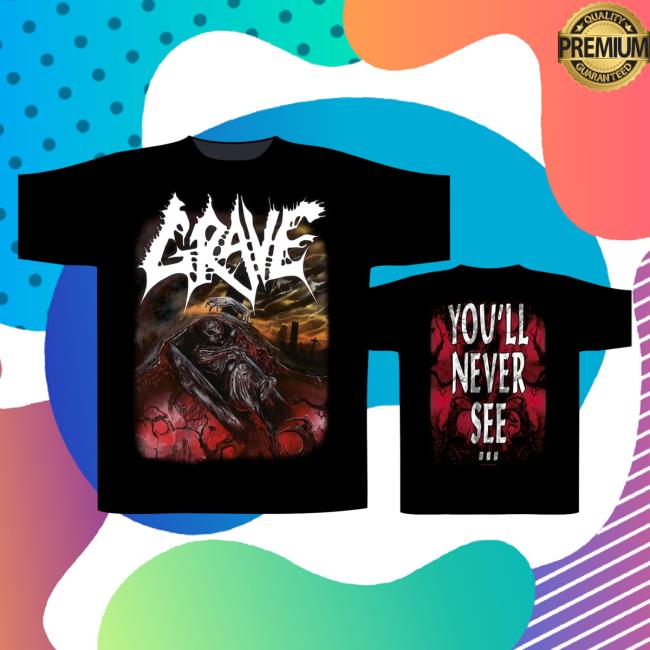 Official Night Shift Store Shop Grave - You'll Never See Top Shirt Nightshift Merch