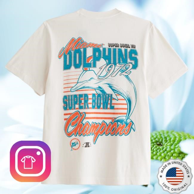 Official Abercrombie And Fitch Miami Dolphins Graphic Tshirt NFL by Abercrombie