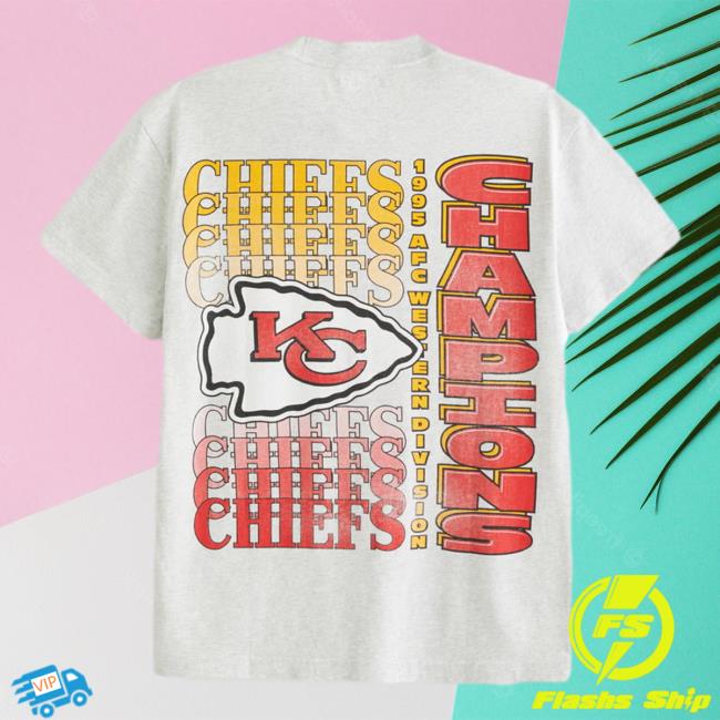 Official American Football Conference Kansas City Chiefs Western Division Champions Shirt Official Abercrombie Merch Kansas City Chiefs Graphic Tee