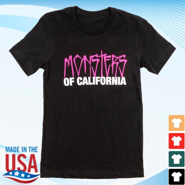 Official To The Stars Store Clothing Shop Store Monsters Of California Top Shirt Black