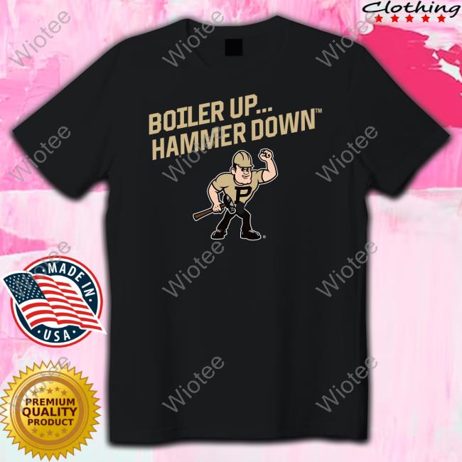 Purdue Pete Boiler Up... Hammer Down Crewneck Sweatshirt