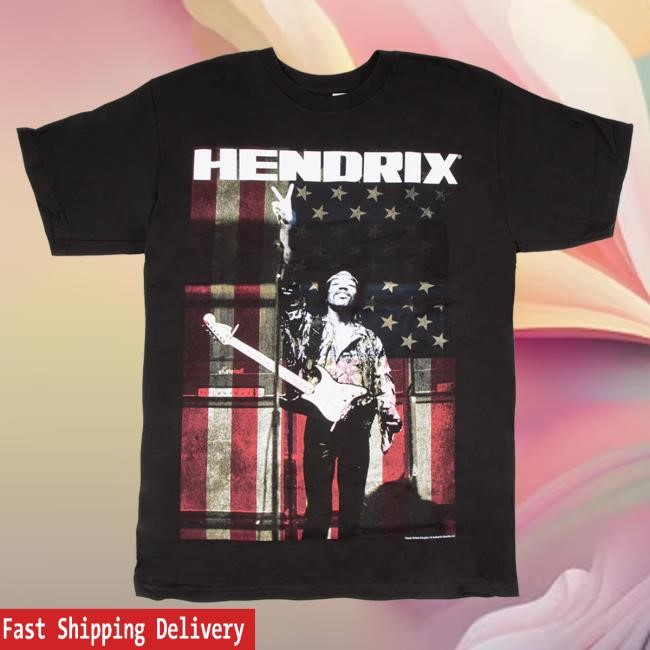 Jimi Hendrix Black Americana Tshirt