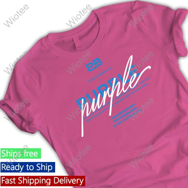Official P401 Oversized Hoodie Purple Brand P401 Oversized Long Sleeve T-Shirt