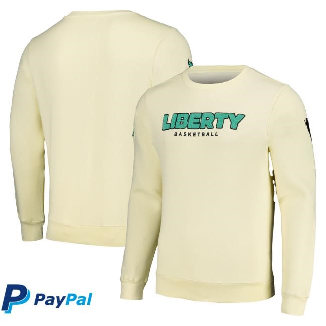 Official Ny Liberty Merch Store Unisex Cream New York Liberty Core Sweaters Ny Liberty Apparel Shop