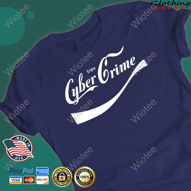Official Enjoy Cyber Crime Sweatshirt Enjoy Cyber Crime Shirt Dustrial Merch Corgi