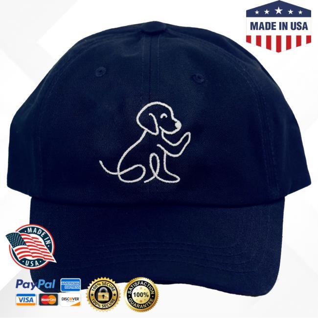 Official We Rate Dogs Merch Navy Waving Dog Hat