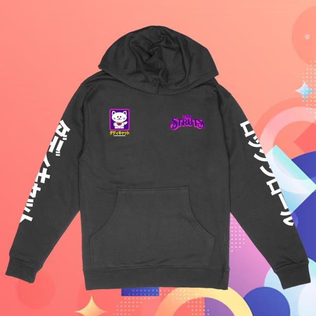 Official The Struts Japanese Cat Hooded Sweatshirt Official The Struts Store Shop Japanese Cat Hoodie