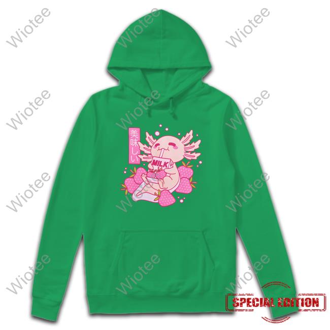 Official Axolotl Strawberry Milk T Shirt