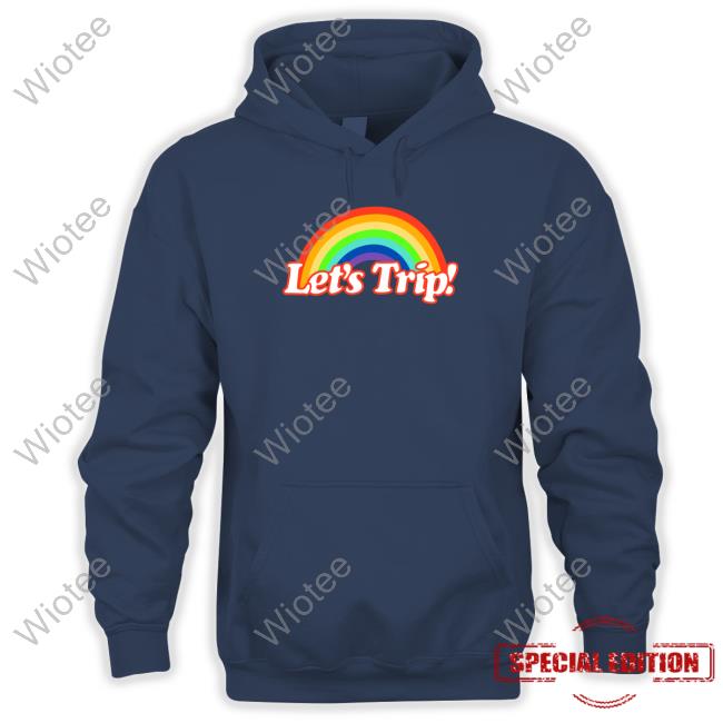 Lets Trip Rainbow Long Sleeve Shirt Official Lets Trip Rainbow Tee