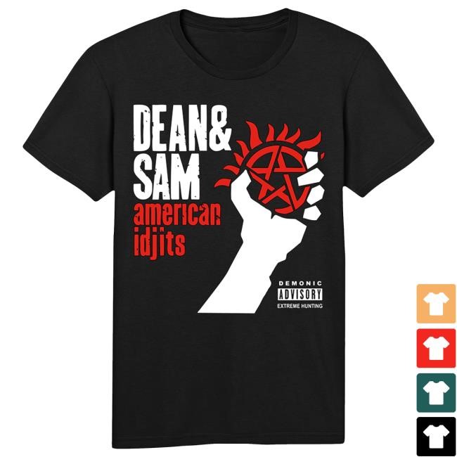 Supernatural X Green Day Mashup Dean & Sam American Idjits New Shirt
