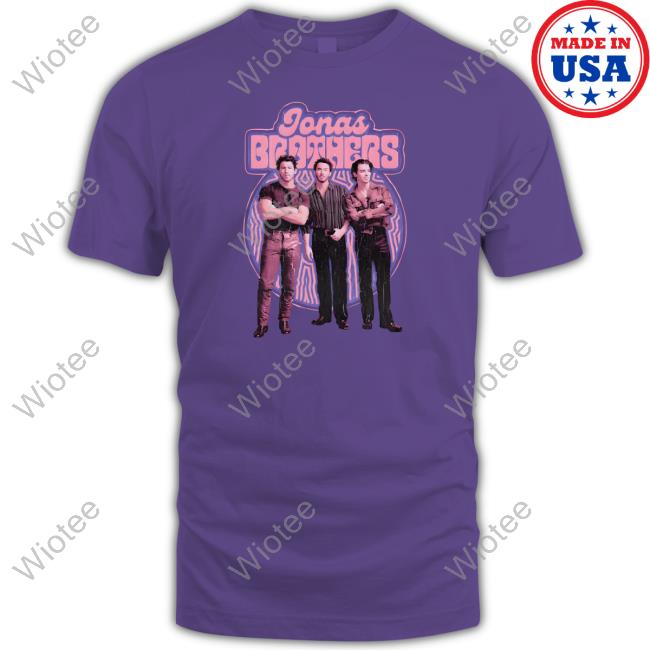 Official Jonas Brothers Shop Purple Retro Shirt