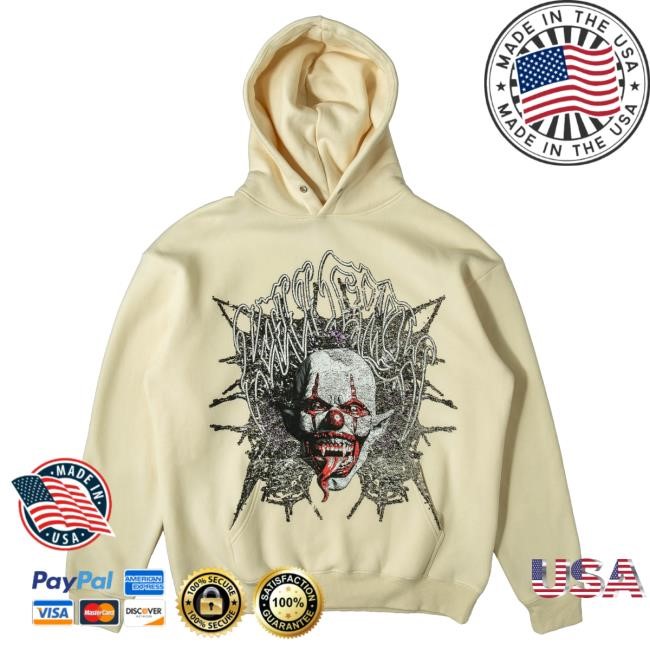 Official Kill Crew Oversized Lux "Psychotic Clown" Popover Hoodie - Black KillCrew