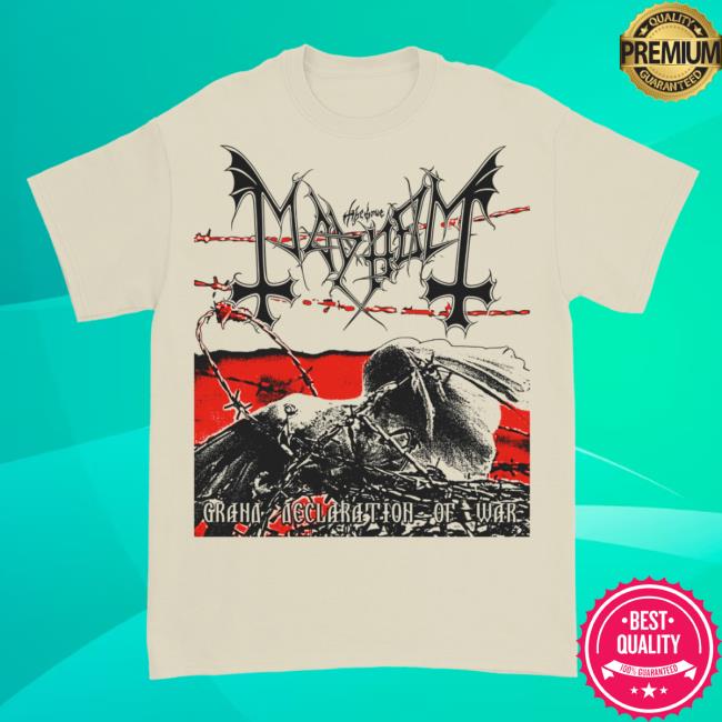 Official Mayhem Kings Road Store Shop Merch Mayhem Grand Declaration of War Sand Tee