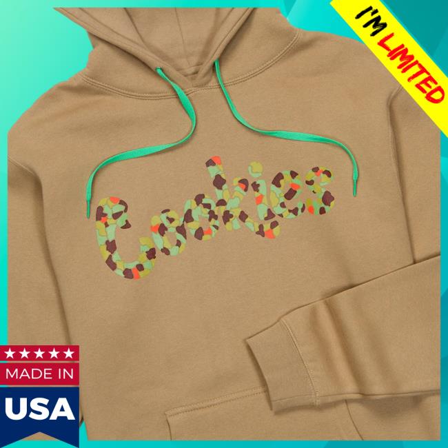 Official Cookies Merch Store Original Logo Duck Camo Crew neck Tan Official Cookies Merch Store Original Logo Duck Camo Hoodies Tan