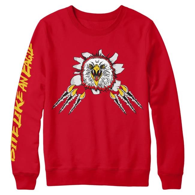 Official Cobra Kai Merch Eagle Fang Rip Red Sweater