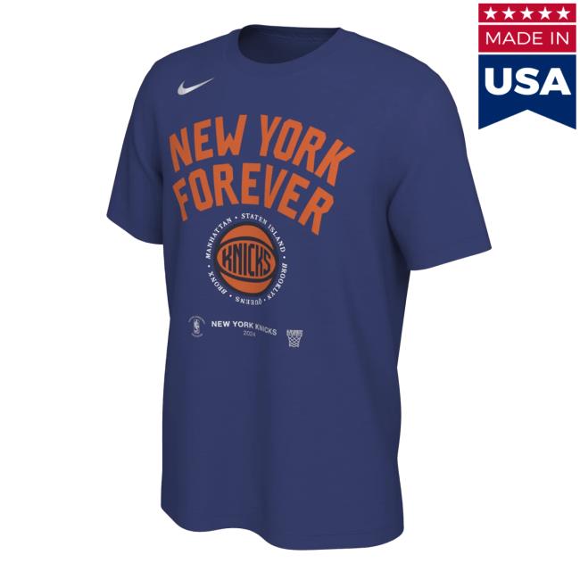 Nike Knicks 2024 Playoffs New York Forever New T-Shirt