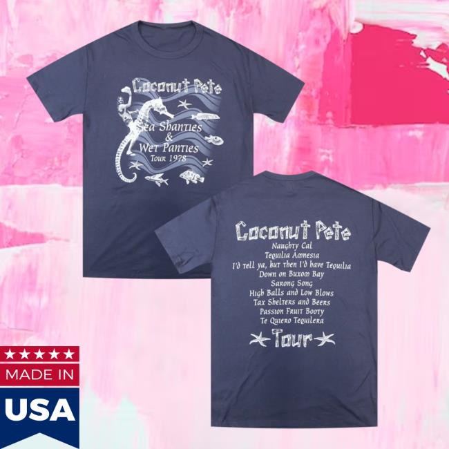 Official Hello Merch Broken Lizard Coconut Pete Tour 1978 Vintage Navy T Shirt BrokenLizard HelloMerch