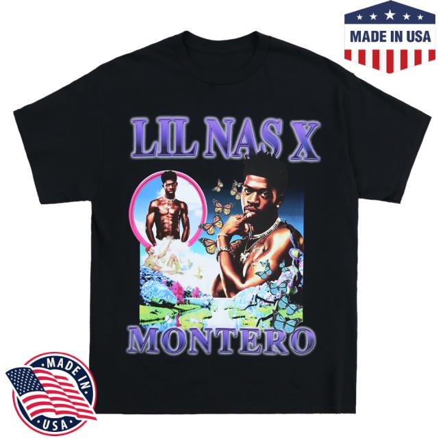 Official Lil Nas X Merch Store Lil Nas X MONTERO Black New Shirt Lil Nas X Apparel Clothing Shop LilNa