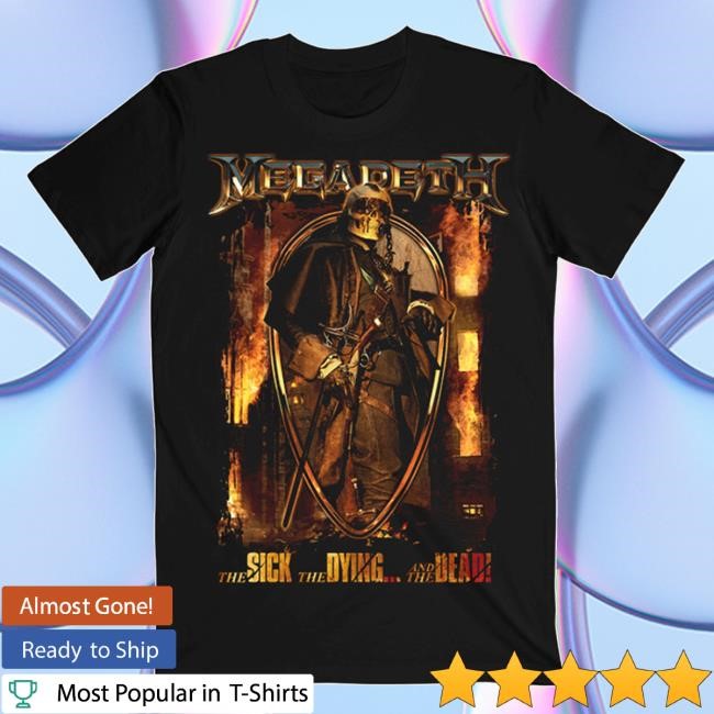 The Sick, The Dying... And The Dead! Vic Shield T-Shirt Official Megadeth Merch Store