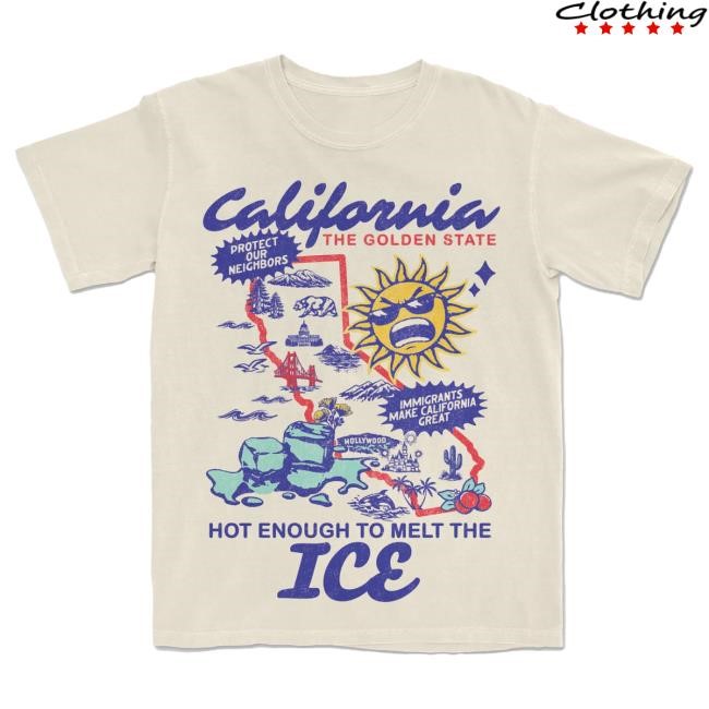 The Lost Bros Melting Ice California Tee Sunshine State Merch