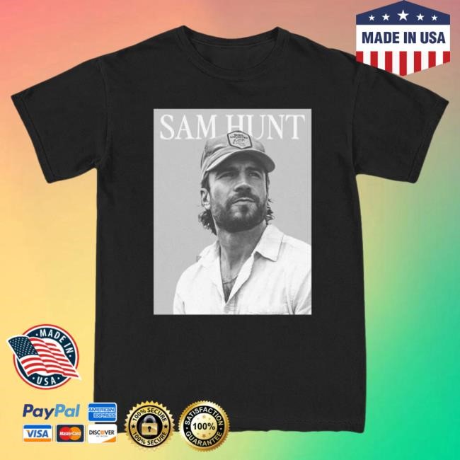 Official Sam Hunt Merch Outskirts 2024 Black Photo Shirt 2024 SamHunt