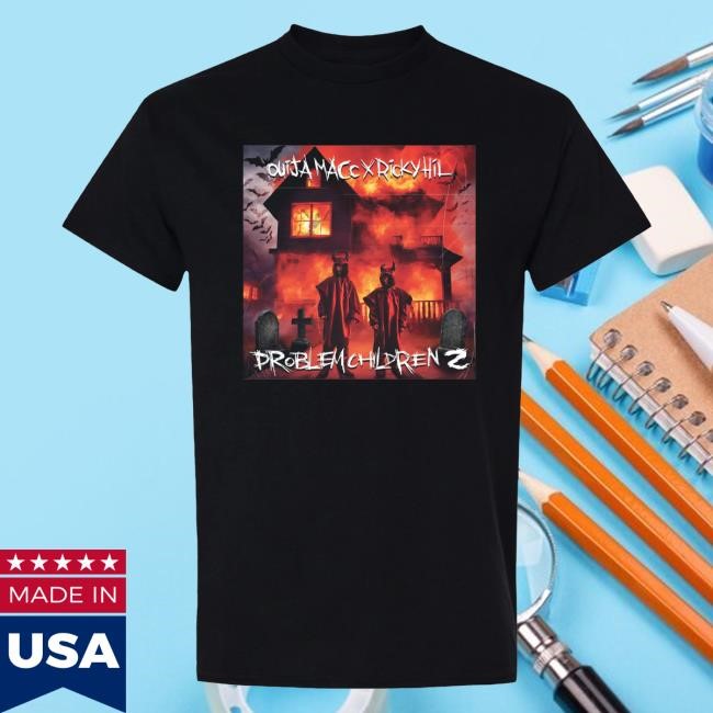 Official Chapter 17 Records Merch Store Shop Ouija Macc Problem Children 2 Album Tee - Black Chapter17Records