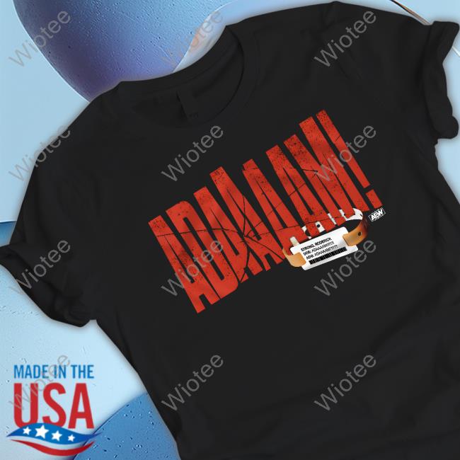 All Elite Wrestling Merch Shop Roderick Strong - ADAAAAM! Tee Shirt