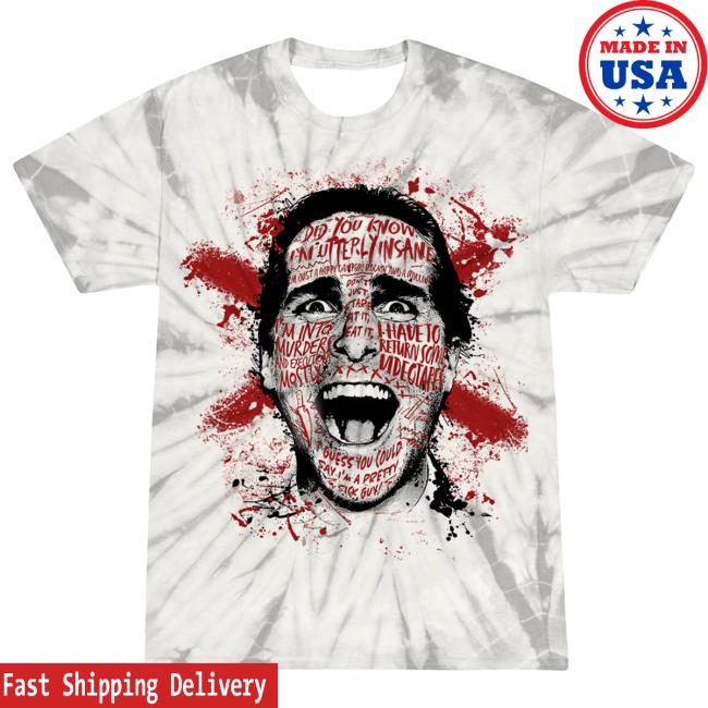 Official Cavity Colors American Psycho: Verge Of Frenzy - Shirt 2024 (Bone Tie-Dye)