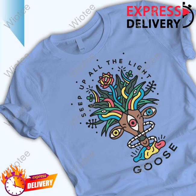 Official Goose The Band Merch Seep Up All The Light Stag Crewneck